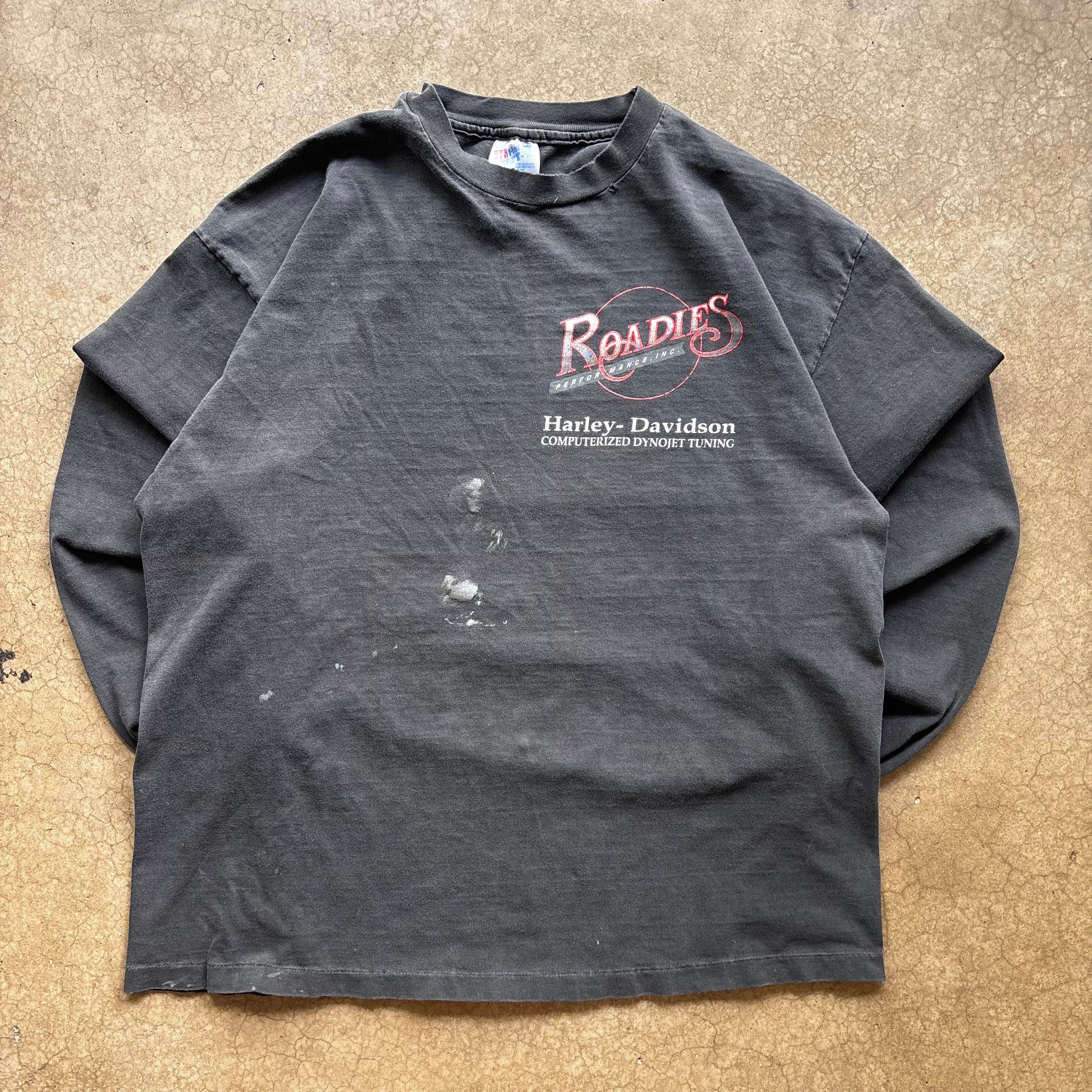 90s HARLEY ROADIES LONGSLEEVE TEE - XL