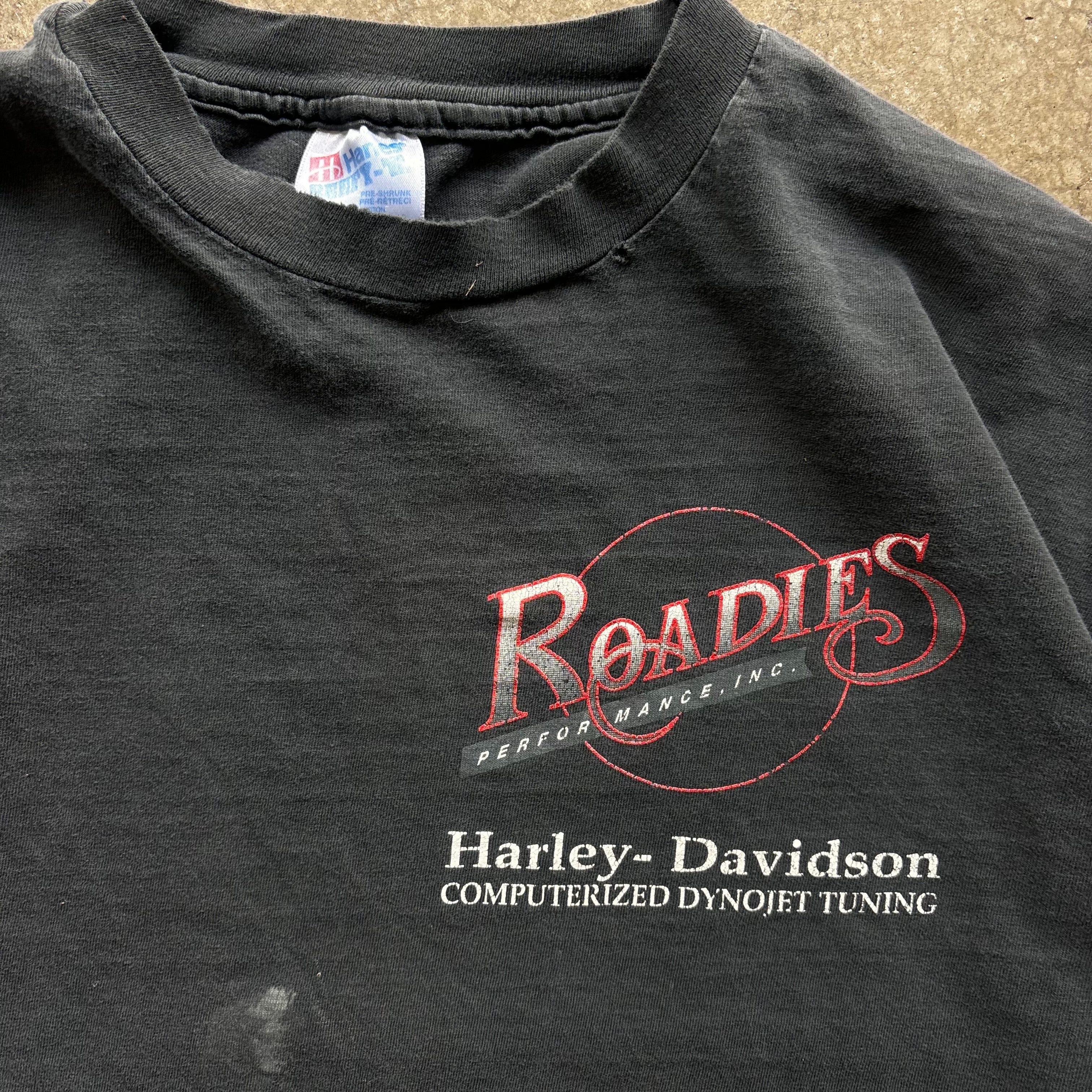 90s HARLEY ROADIES LONGSLEEVE TEE - XL