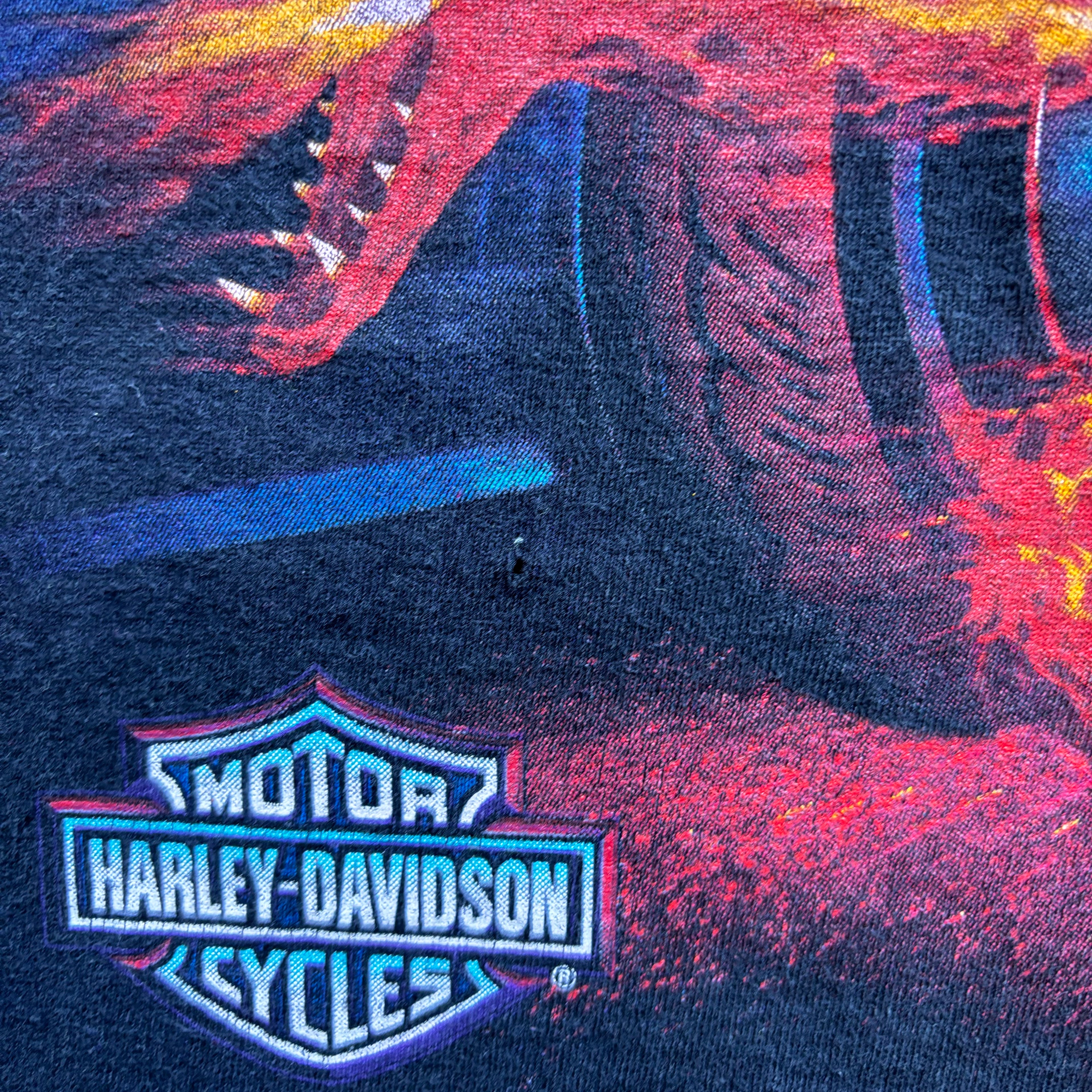 90s HARLEY LOUD AND PROUD CUT OFF TEE - XL
