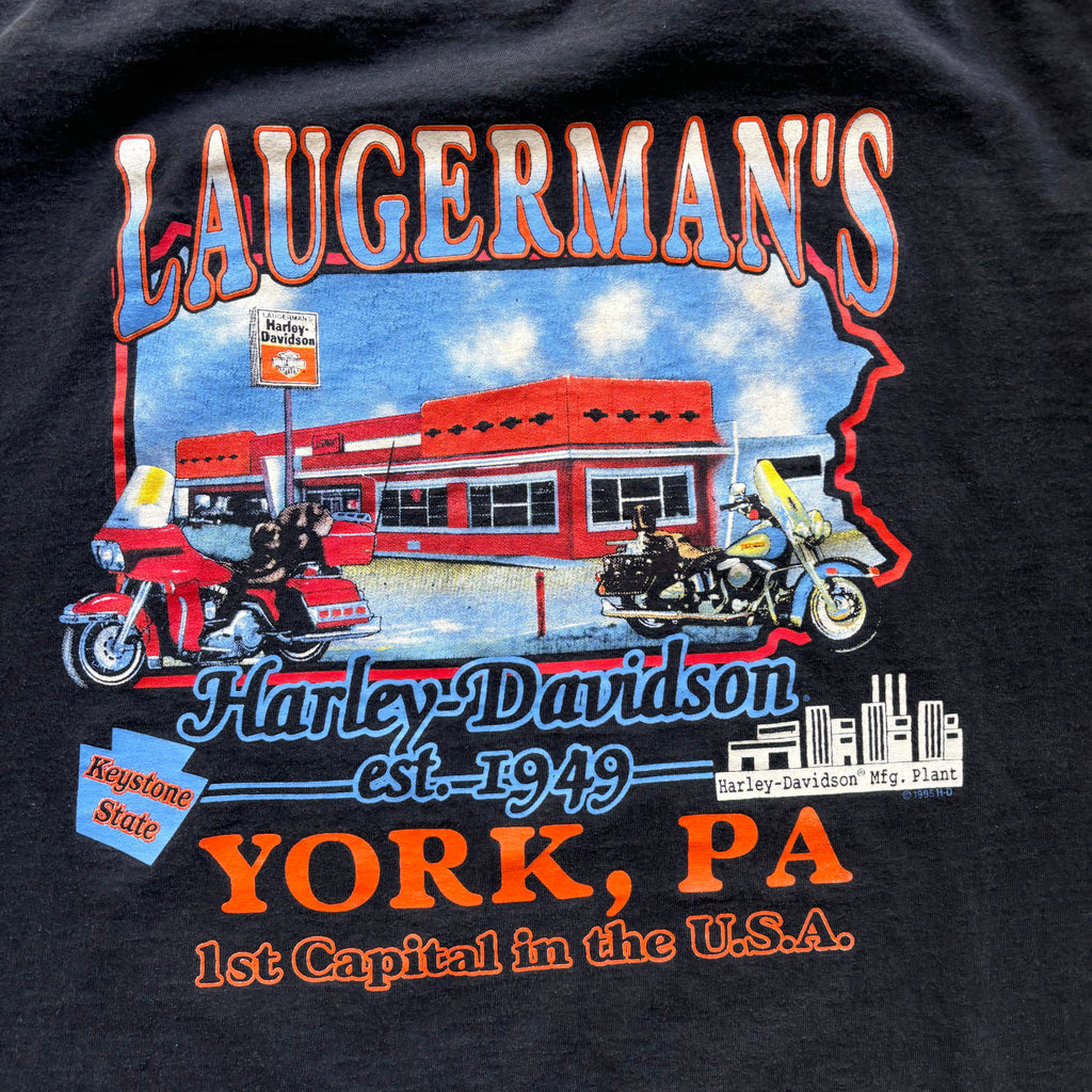 90s HARLEY LOUD AND PROUD CUT OFF TEE - XL