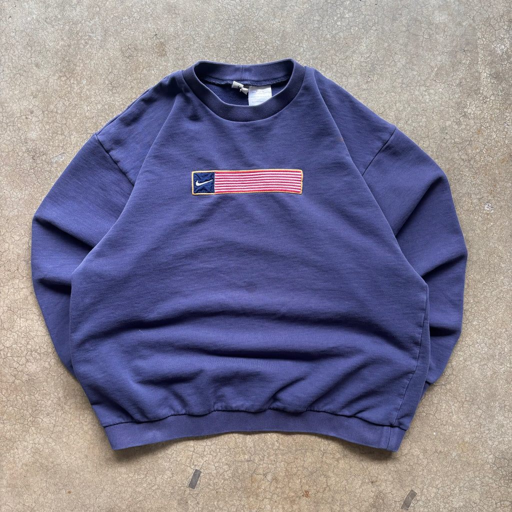 90s NIKE USA CREWNECK - L