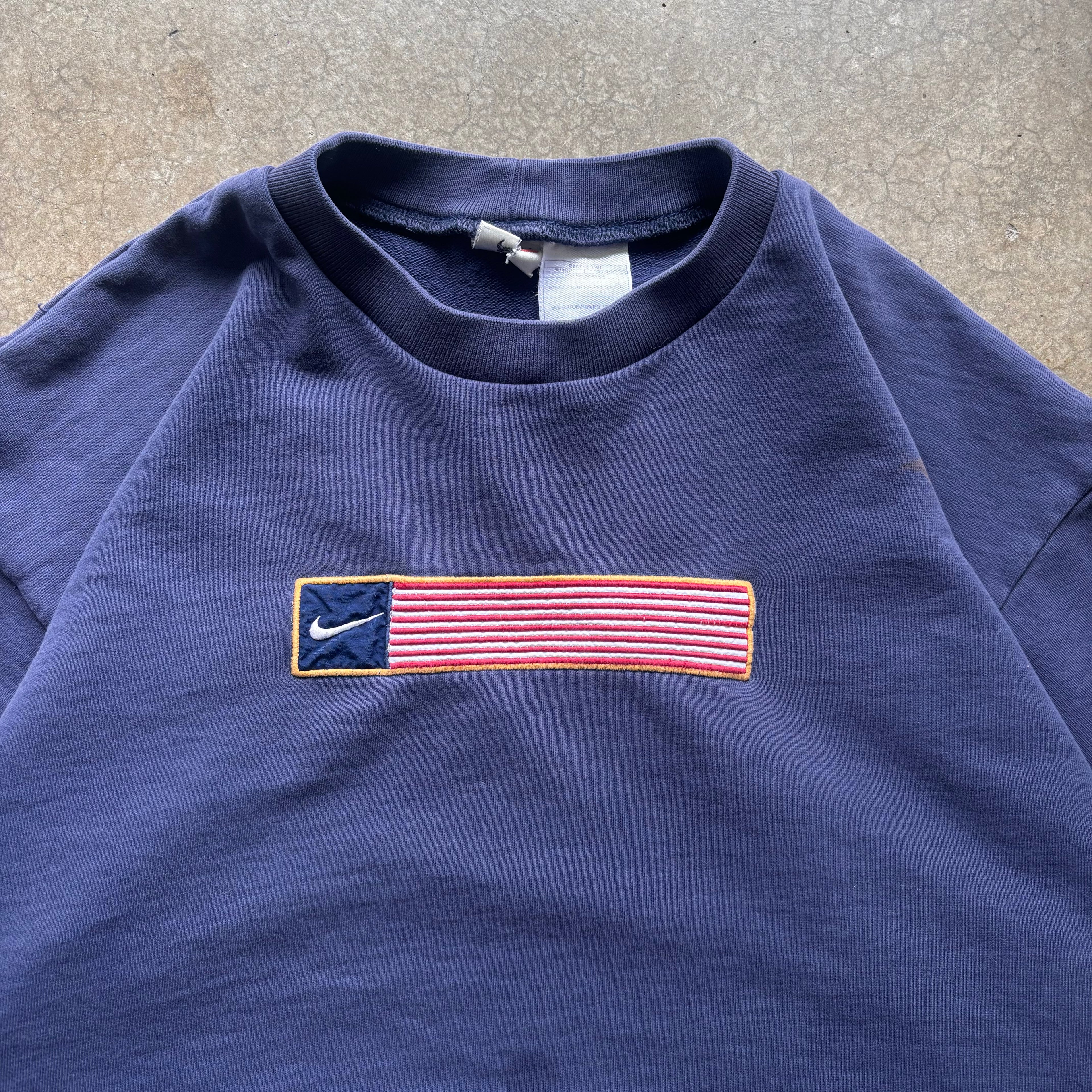 90s NIKE USA CREWNECK - L