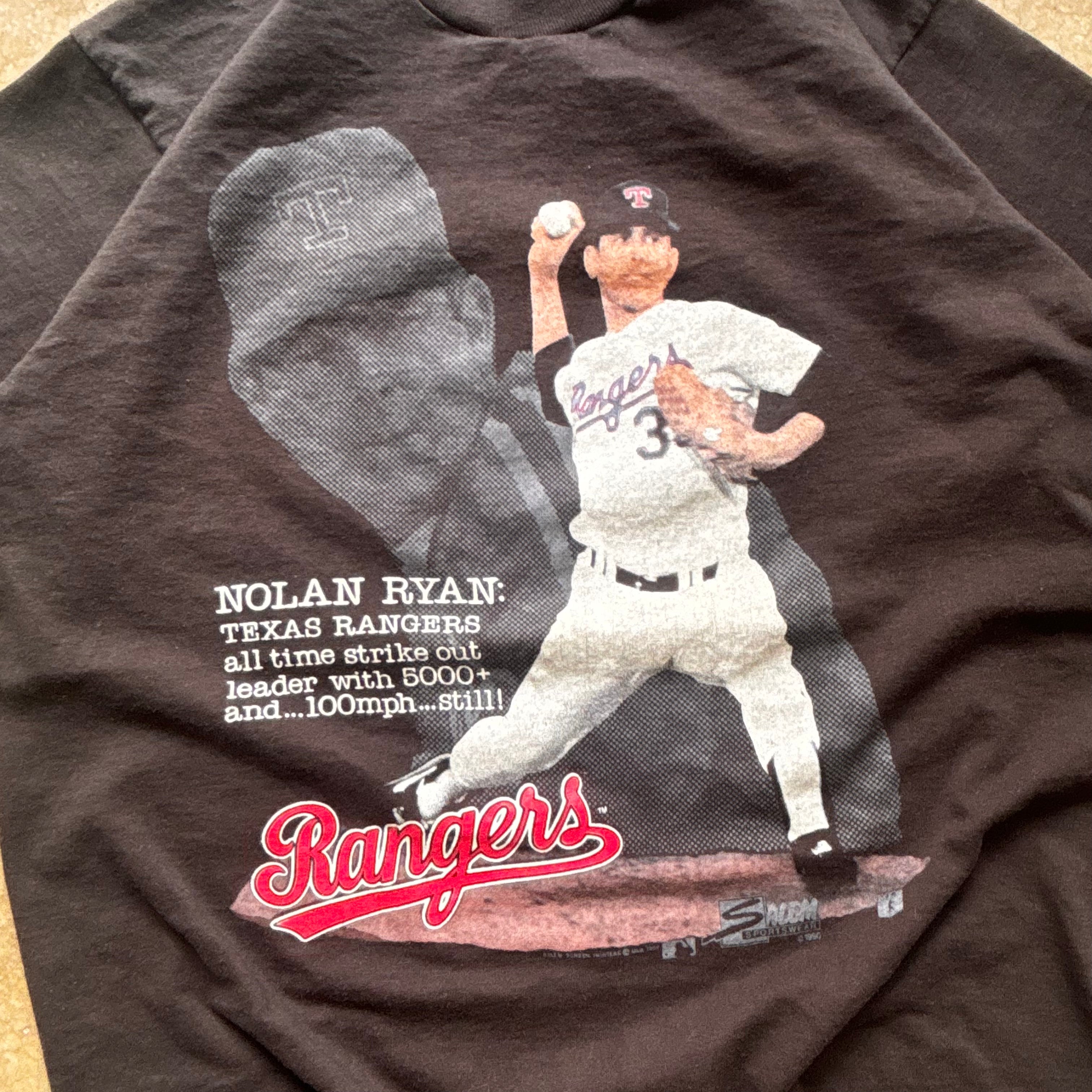 90s NOLAN RYAN RANGERS TEE - XL