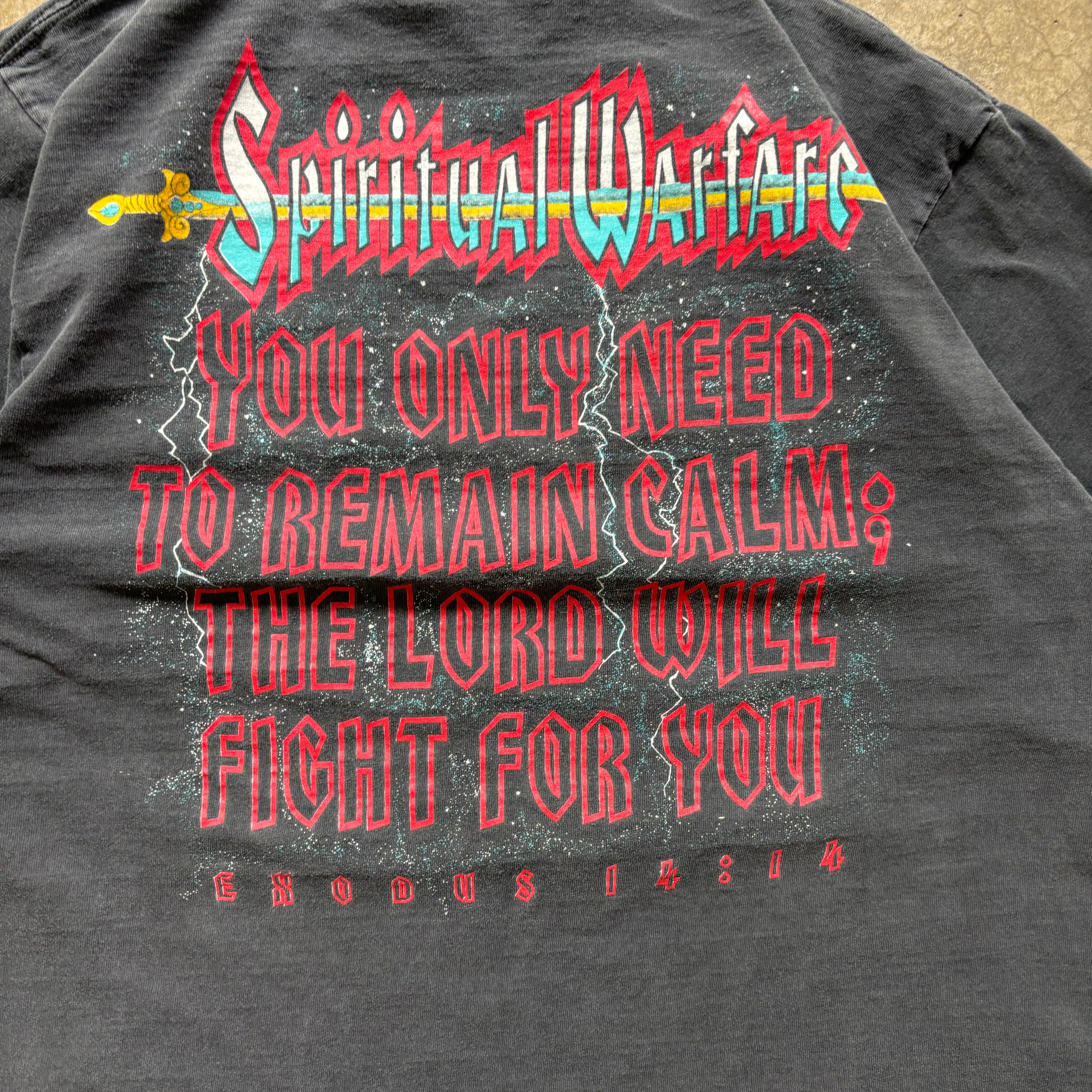 90s SPIRIT WARFARE TEE - L