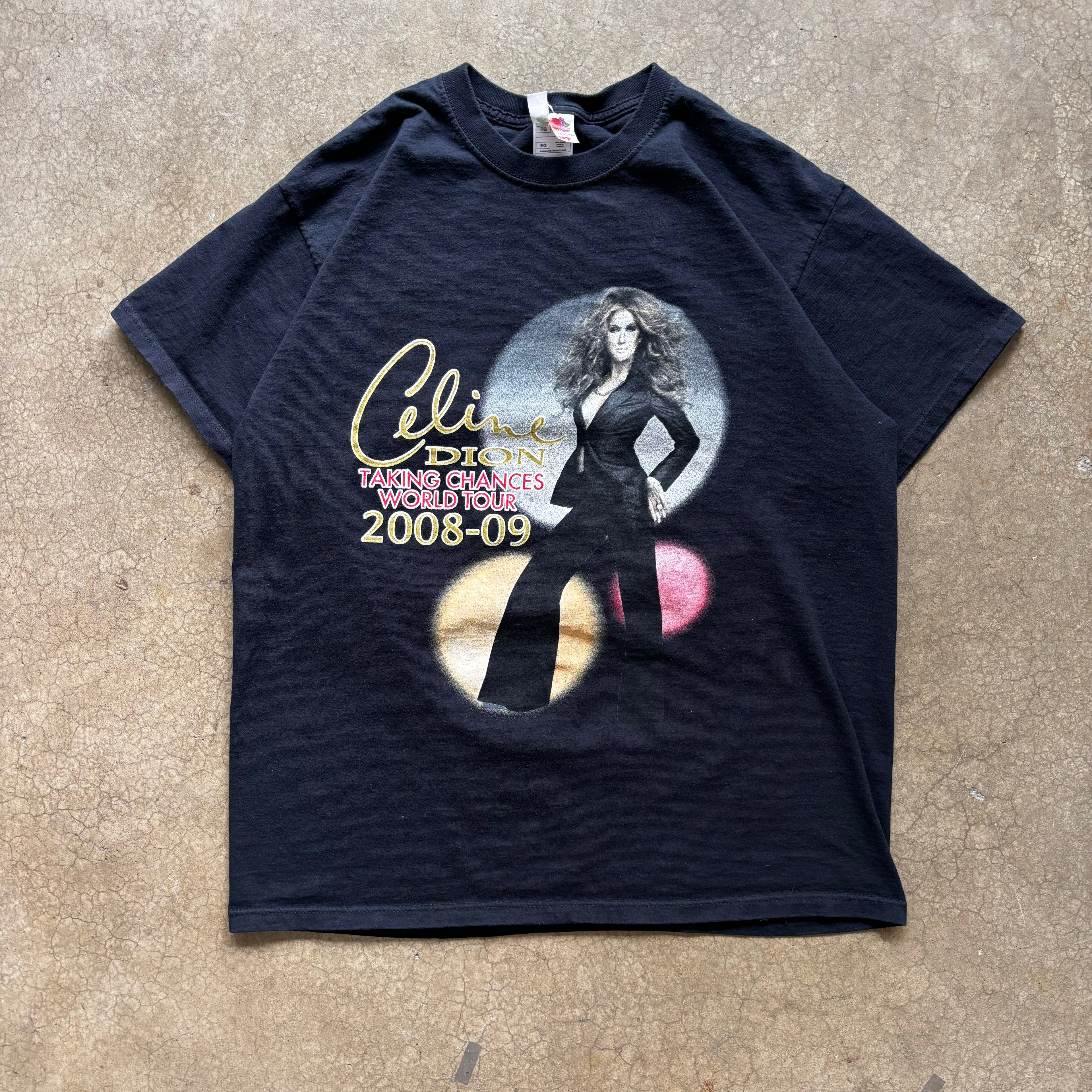00s CELINE DEION TOUR TEE - XL