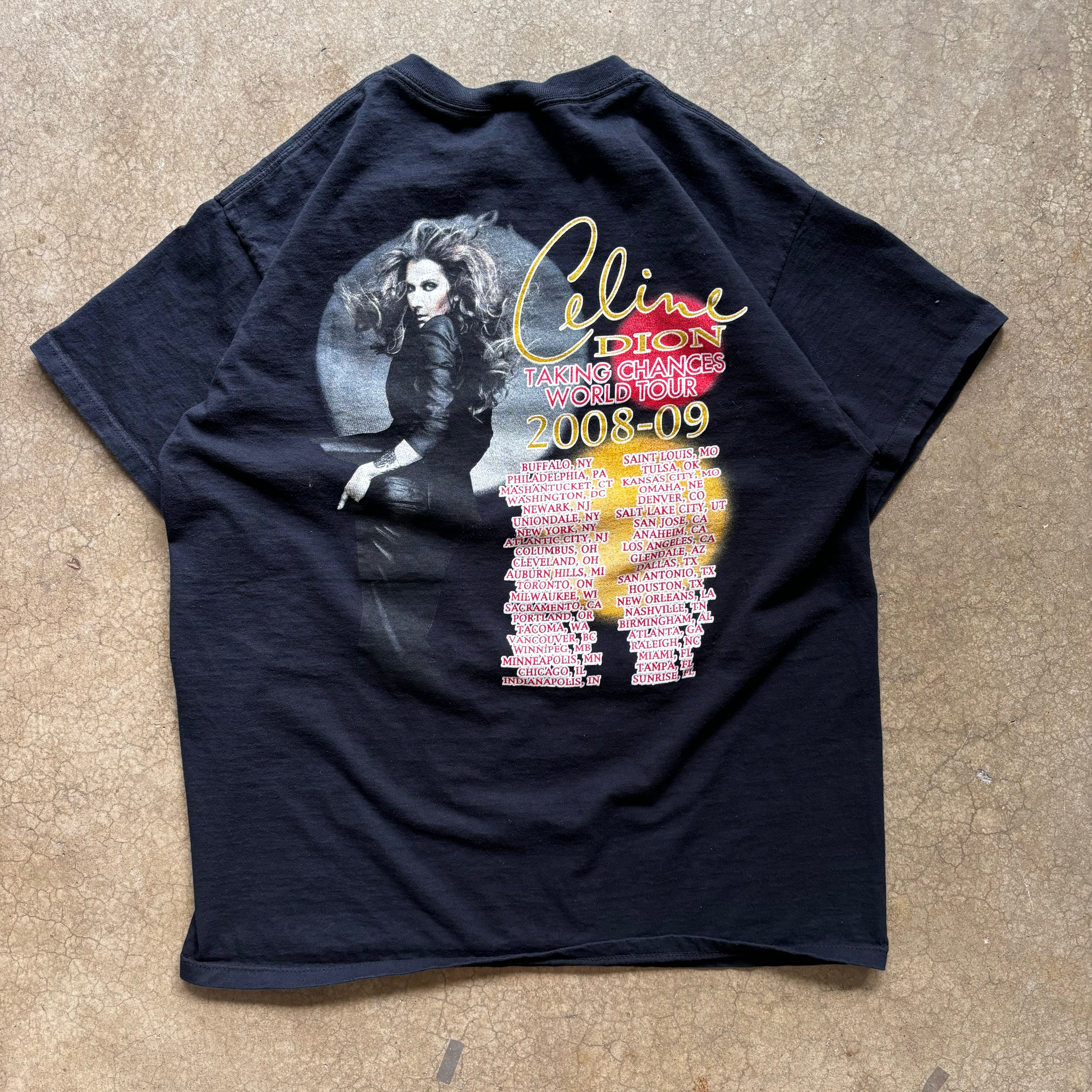00s CELINE DEION TOUR TEE - XL