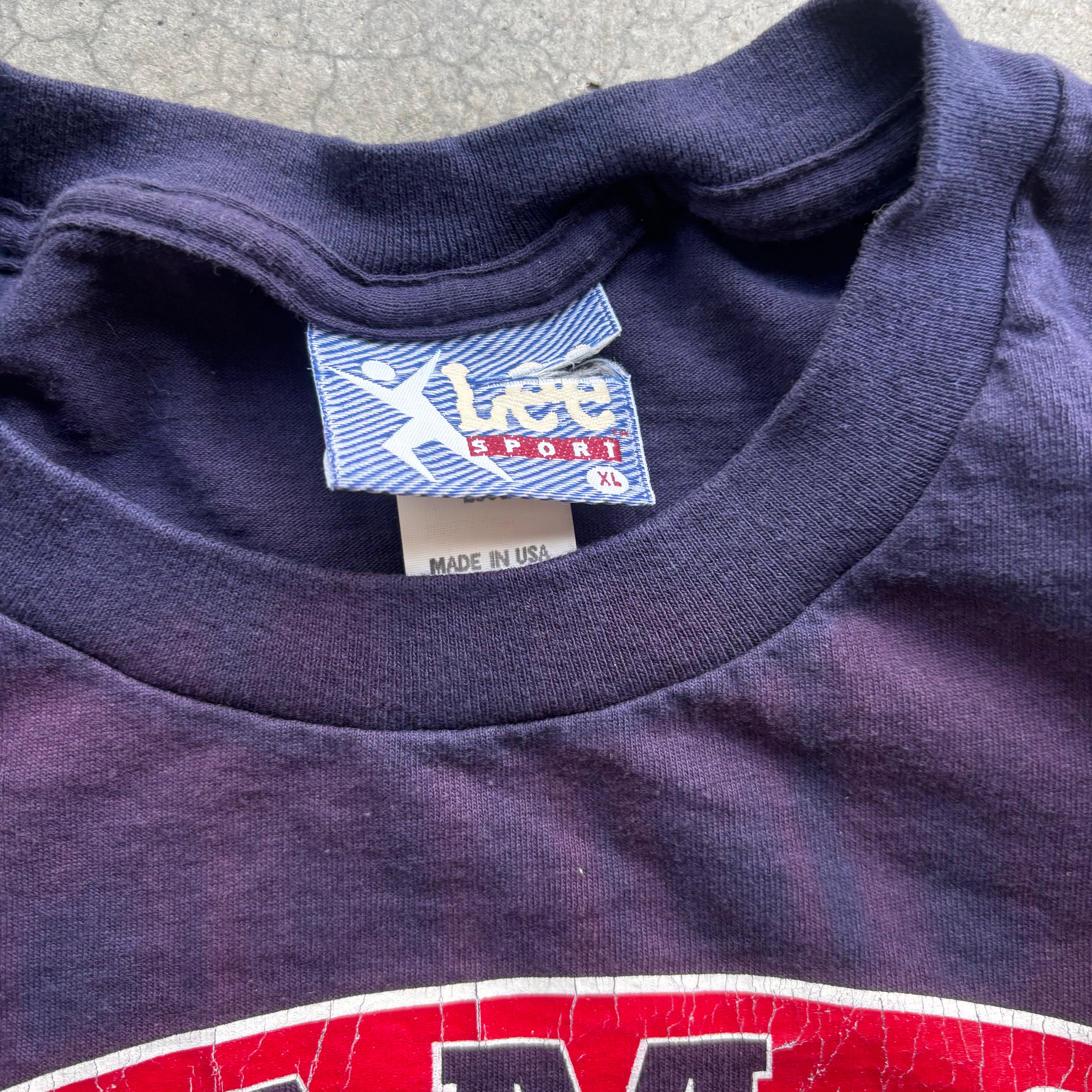 90s INDIANS / RAIDERS TEST PRINT TEE - XL