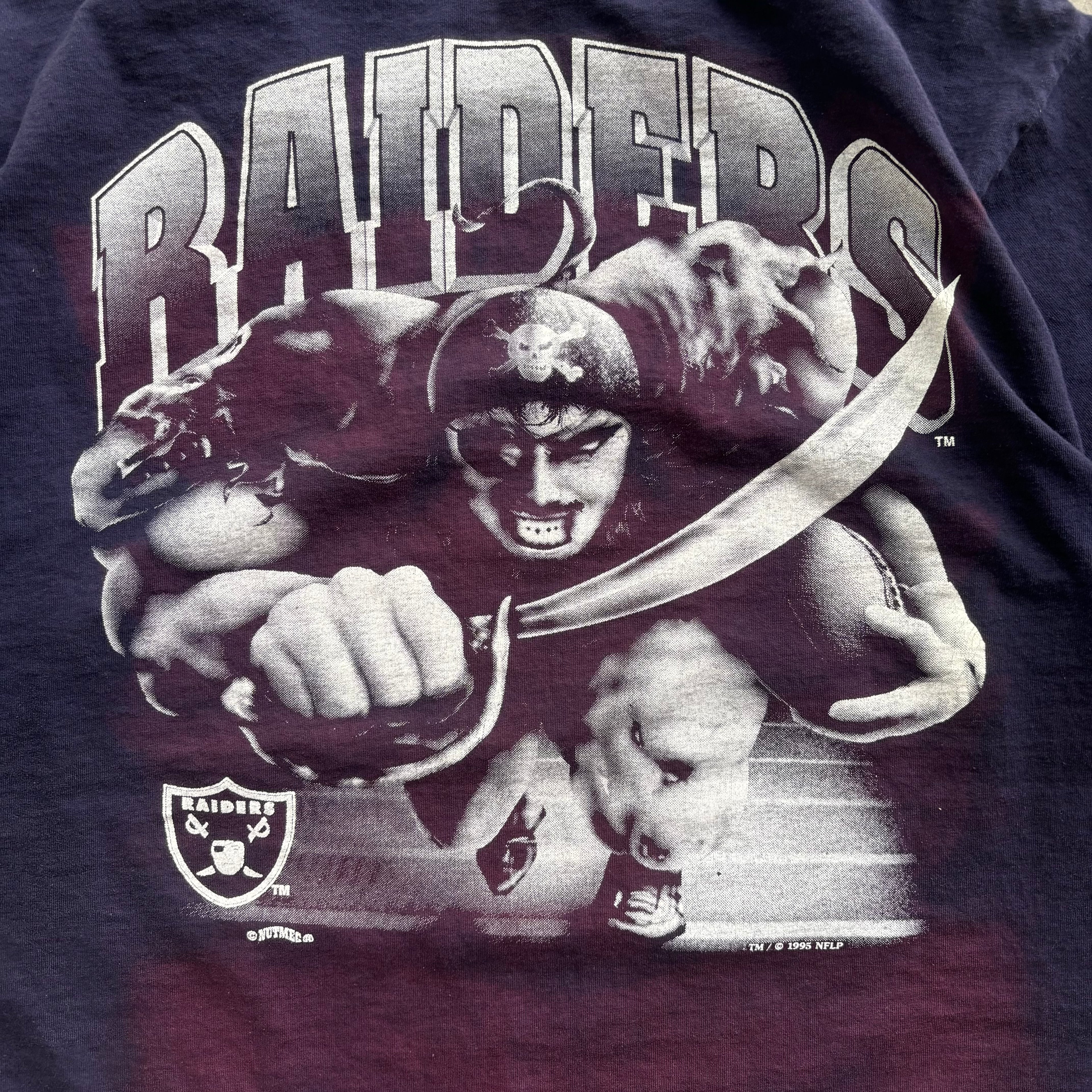 90s INDIANS / RAIDERS TEST PRINT TEE - XL