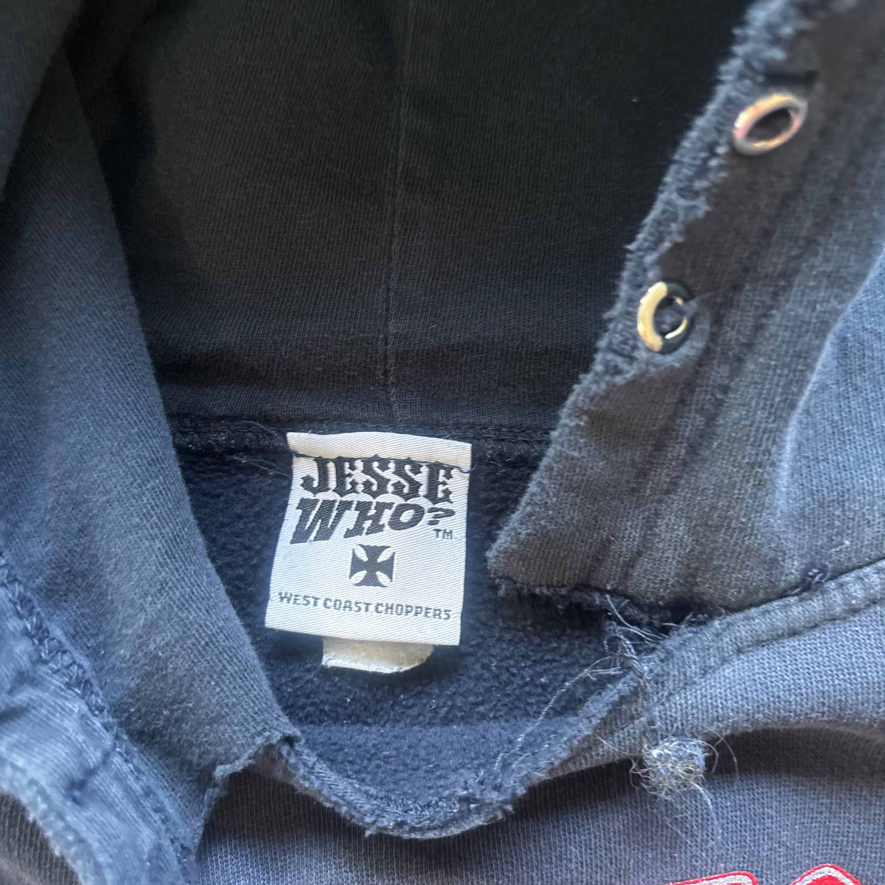 00s DISTRESSED WEST COAST CHOPPER HOODIE - XL