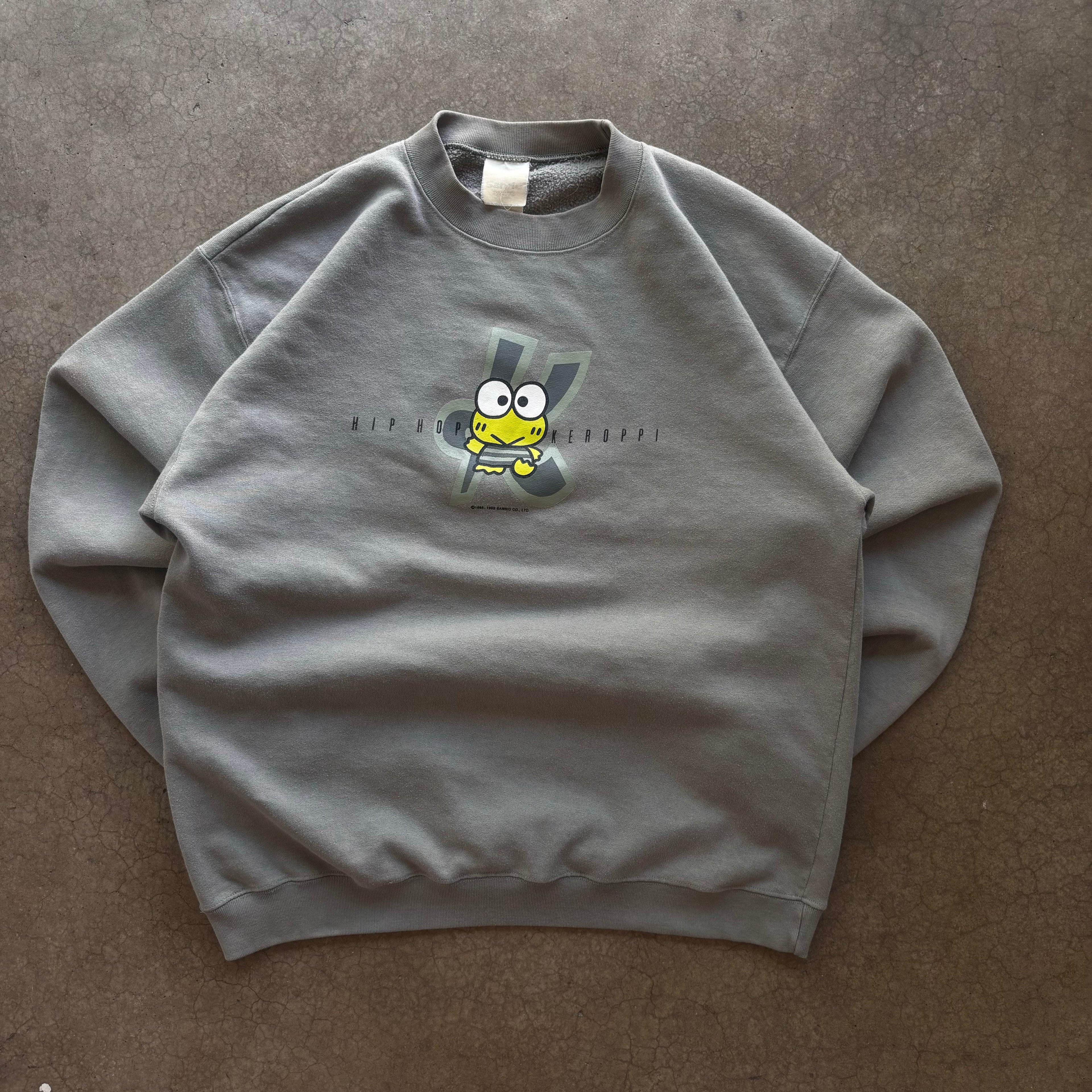 90s SANRIO KEROPPI CREWNECK - L
