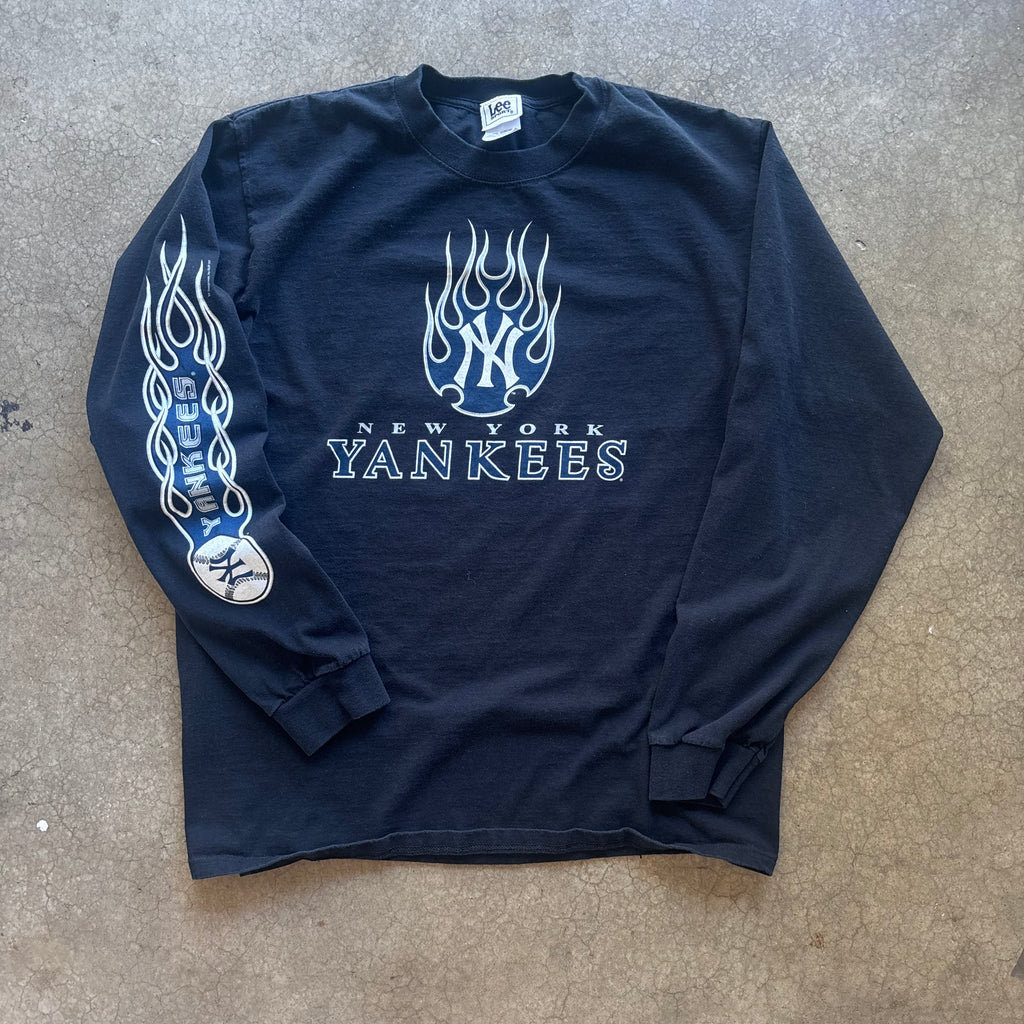 00s NY YANKEES FLAME LONGSLEEVE - L