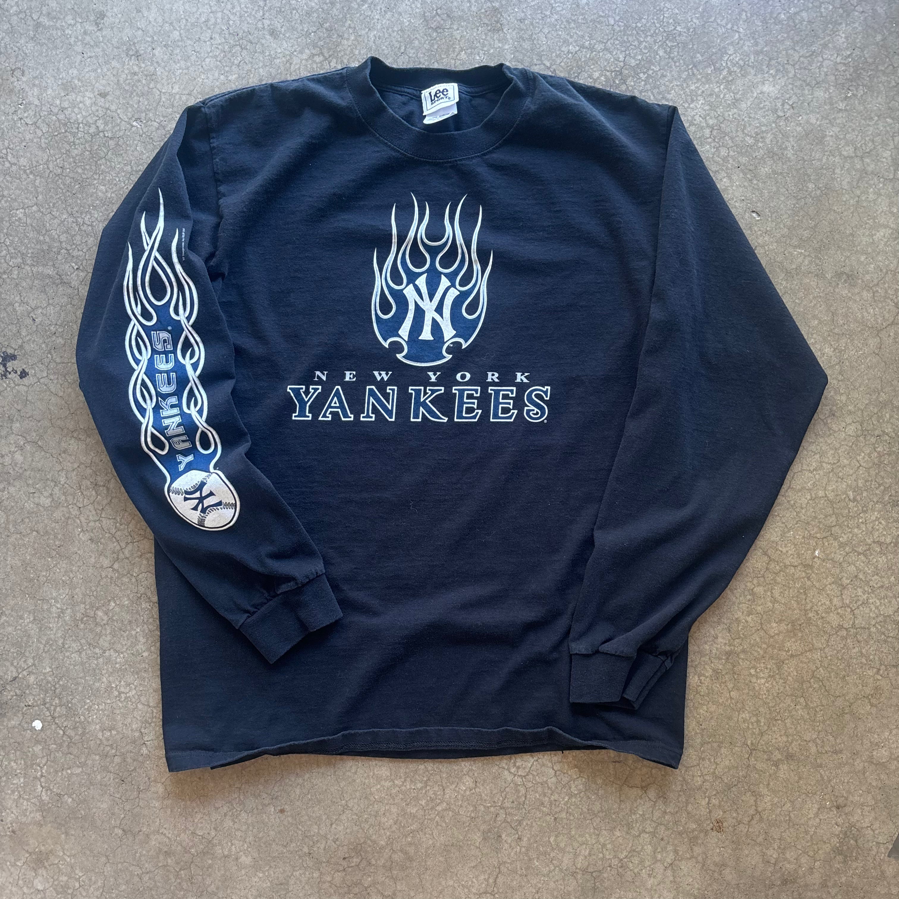 00s NY YANKEES FLAME LONGSLEEVE - L