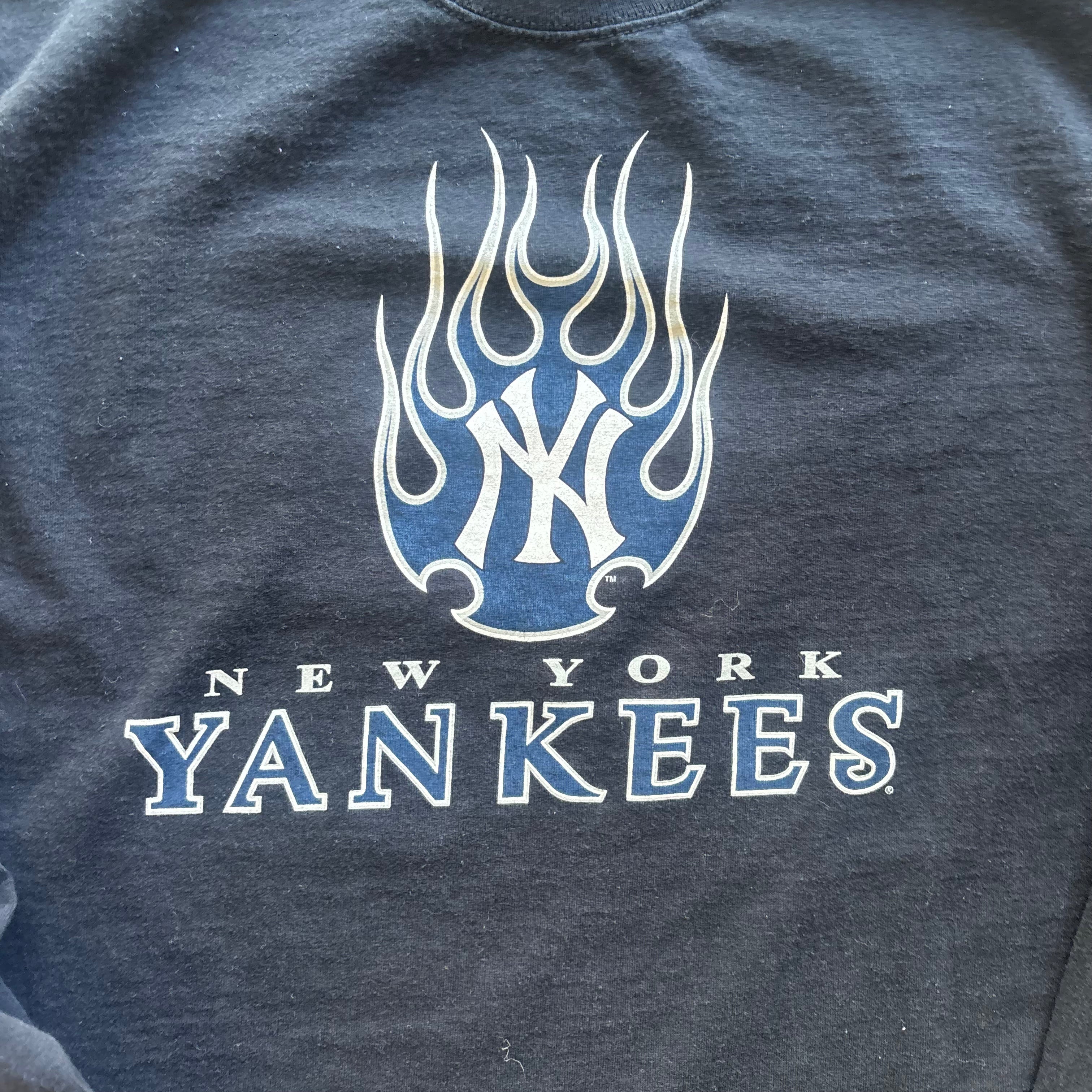 00s NY YANKEES FLAME LONGSLEEVE - L